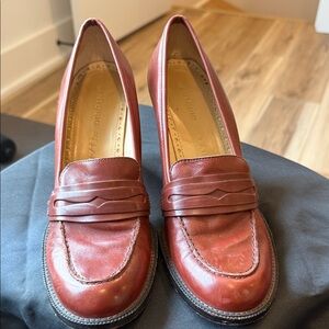 ANTONIO MELANI Women's Brown Penny Loafers